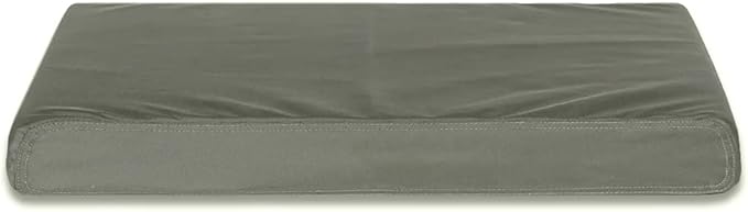 Dog Bed Cover,Waterproof Tough Plastic DIY Pet Bed Cover,Non Stick Hair Easy to Clean Rectangular Fillable Dog Bed Covers with Zipper(Greyish Green,44" L x 32" W x 4" Th,Cover Only)