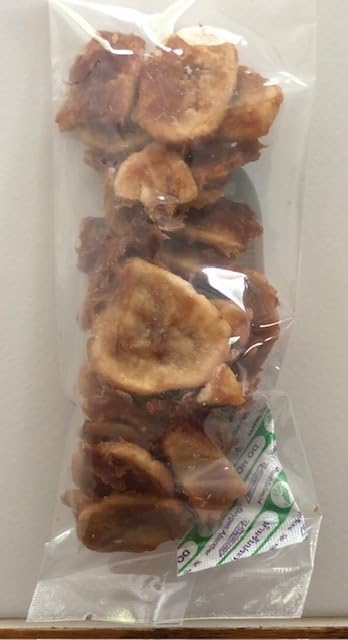 Wiggles & Wags Dipped Slices Banana with Chicken & Peanut Butter Flavor (1-2 Ounce Bag) Dog Treats.