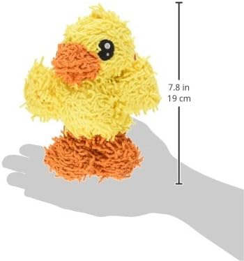 MIGHTY- Microfiber Ball Junior Duck – Made with Squeaker Balls and Minimal Stuffing. Strong & Tough. Interactive Play Dog Toy. Machine Washable & Floats