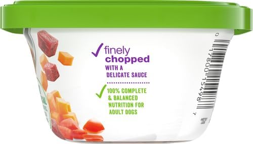 Beneful Purina Chopped Blends with Lamb Brown Rice Carrots Tomatoes Wet Dog Food,10 Oz (Pack of 4)