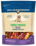 Golden Rewards Sweet Potato Wrapped with Duck Premium Treats for Dogs, 16 oz Bag Pk 1