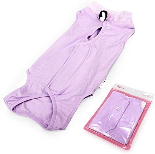 kzrfojy Cat Surgery Recovery Suit Cat Onesie for Cats After Surgery Spay Surgical Abdominal Wound Skin Diseases E-Collar Alternative Wear (Purple-L)