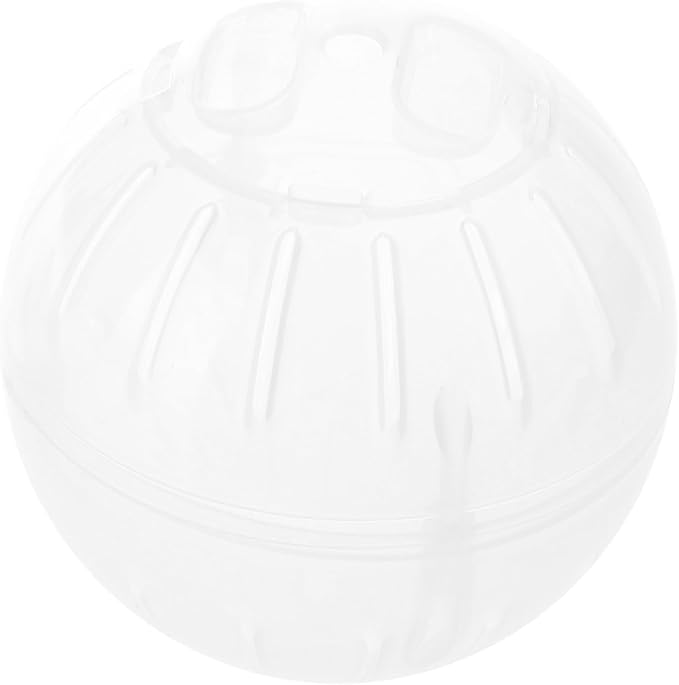 1Pc Silent Exercise Ball Plastic Spinner Hamster Running for Sugar Gliders Mice Gerbils Small Animal Exercise Wheels Multiple Colors Hamster Exercise Ball，Animal Health Supplie（White）