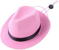 Pink Funny Pet Cowboy Hat, Cute Dog Cat Hat for Halloween Christmas Party Holiday and Daily Wearing Costume Accessories Photo Prop Pet Decoration