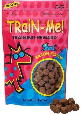 Crazy Dog Train Me Training Reward Dog Treats – Bacon Flavor, 16 oz Bag (About 400 Treats per Bag) – 2‑Pack Bundle– Trainer‑Recommended