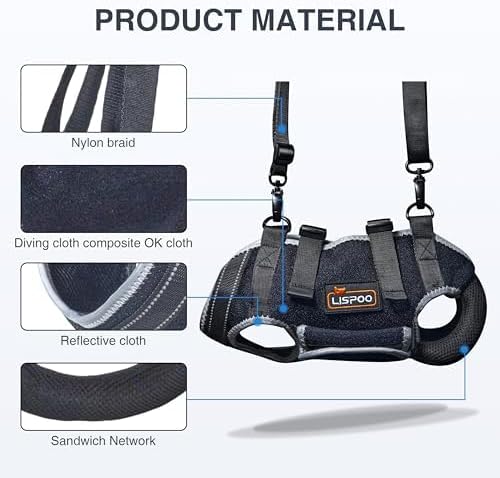 Dog Lift Harness, Full Body Dog Lift Harness, Lift Harness for Senior/Small/Medium Dogs, Disabled, Joint Injuries, Arthritis, Loss of Stability Dogs Walk