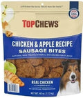 Chicken & Apple Top Chews Sausage Bites, 40OZ 100% Natural Dog Treats, and No Artificial Preservatives.
