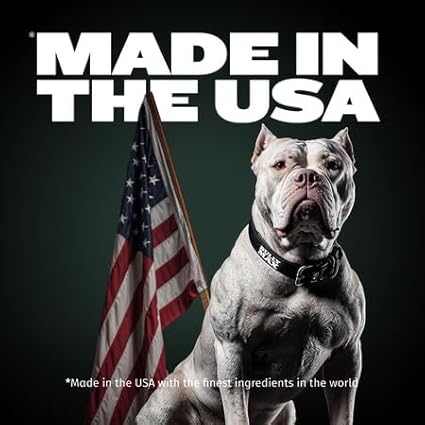 Bully Max Puppy Training Treats - Soft Chews Dog Food Supplements & Vitamins for Brain, Skin & Coat Health - Glucosamine & Chondroitin for Joint Support – Multivitamin Food Topper for Puppies - 1 Bag