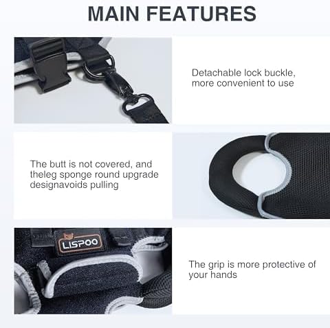 Dog Lift Harness, Full Body Dog Lift Harness, Lift Harness for Senior/Small/Medium Dogs, Disabled, Joint Injuries, Arthritis, Loss of Stability Dogs Walk