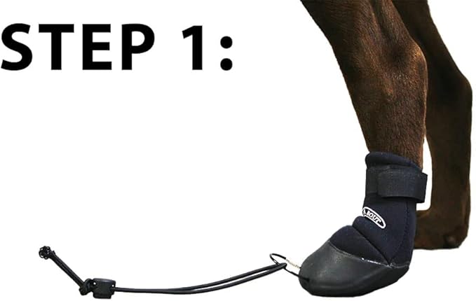 WALKABOUT™ Toe'sUP Anti-Knuckling Aid | Supportive 2-in-1 Dog Boot and Paracord Solution for Paw and Pad Protection | Rapid Pain Relief & Corrective Leg Support for Scraping Dragging Injuries (ML)