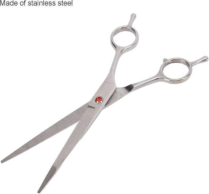 Pet Grooming Scissors, Pet Straight Scissors, Pets Hairdressing Straight Cut Scissors, Small Pets Rabbits Hairdressing Straight Cut Shear