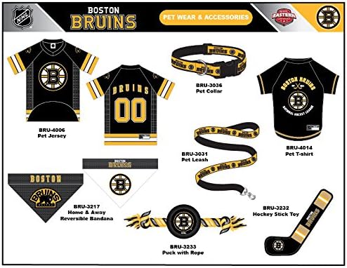 Pets First NHL Boston Bruins Jersey for Dogs & Cats, Large. - Let Your Pet Be A Real NHL Fan!