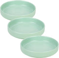 Ceramic Cat Bowls,Shallow Cat Dishes for Food and Water, 6 inch Matte Finish Wide Cat Food Bowl,Whisker Fatigue Free Pet Puppy Kitten Bowl Set of 3,Dishwasher Safe