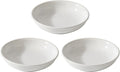 Havniva Ceramic Wide Whisker Friendly Cat Dishes, Set of 3 Ceramic Cat Bowls, Anti-Slip Indoor Kitten Feeding Food& Water Dish to Prevent Whisker Fatigue(3 Pcs, White)