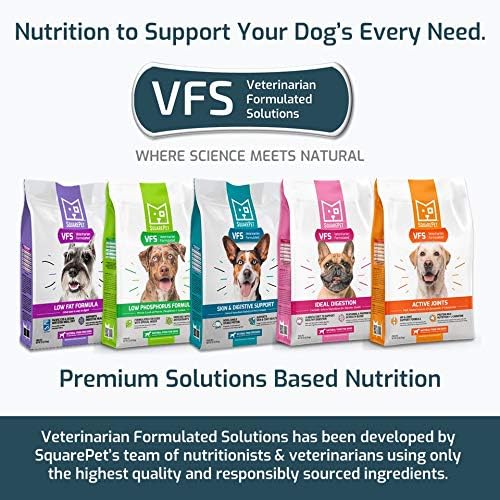 SquarePet Veterinarian Formulated Solutions Hydrolyzed Protein Skin and Digestive Support Dry Dog Food, Help with Hot Spots, Itchiness Pork Flavor 4.4lbs