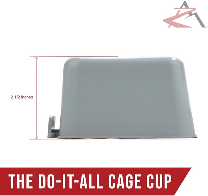 The ROP Shop 20-Pack - 16oz Gray Cage Cups for Feed & Water for Poultry Ducks, Birds, Hamsters
