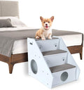 Petsfit Dog Stairs for Dogs/Cats/Elderly Pets, 3-Steps Wooden Cat Stairs
