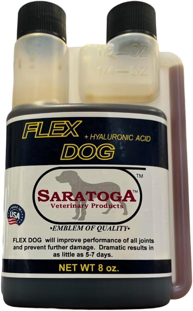 Flex Dog Hyaluronic Acid Joint Supplement for Dogs - Advanced Hip & Joint Support for Mobility, Pain Relief & Flexibility formulated with MSM, Glucosime, Chondroitin, and Vitamin C