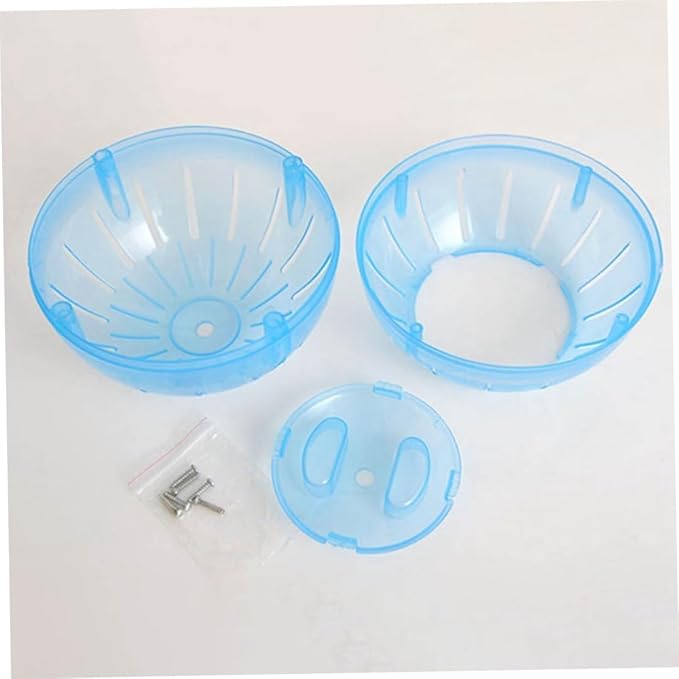 2Pcs Hamster Balls Dwarf Hamster Exercise Balls Running Wheel Gerbil Toys, Small Animals, Small Pet Supplies(Blue and Pink)
