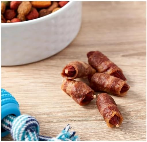Golden~ Rewards Pigs in a Blanket Dog Treats, 16 oz, Made with Real Chicken Breast and Pork, Perfect for Training or Rewarding Dogs