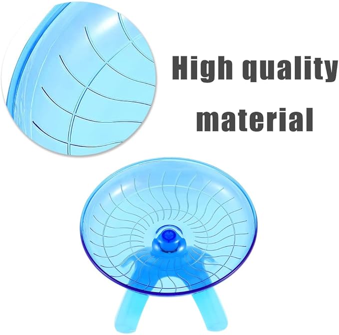 Plastic Hamster Wheel - Silent Running Exercise Wheel for Syrian Hamster, Hedgehog, Gerbils, Mice, Guinea Pig, Chinchilla, Small Animals, Pets, 7 Inch