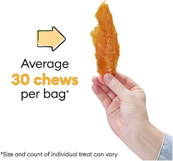 Wiggles & Wags Chicken Jerky Cuts Dog Treats, 16 oz, with DN Essentials Bone Shaped Waste Bag Dispenser & Roll