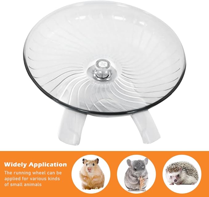 Kakalote Hamster Wheel, Hermit Crab Climbing Toys Silent Running Exercise Wheel, Small Animal Exercise Wheels Hermit Crabs Wheel for Hamsters, Gerbils, Hermit Crab Small Cage