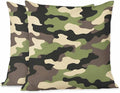 Pillow Cases Fashion Black Brown Green Camo Seamless Pattern Pack of 2,Decorative Throw Pillow Covers for Couch Bedroom Living for Girl Boy 18X18 Inch