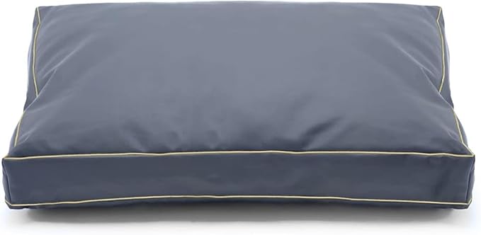 Dog Bed Cover,Waterproof Tough Plastic DIY Pet Bed Cover,Non Stick Hair Easy to Clean Rectangular Fillable Dog Bed Covers with Zipper(Dark Grey,30" L x 20" W x 4" Th,Cover Only)