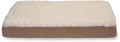 Furhaven Memory Foam Dog Bed for Medium/Small Dogs w/ Removable Washable Cover, For Dogs Up to 35 lbs - Ultra Plush Faux Fur & Suede Mattress - Cream, Medium