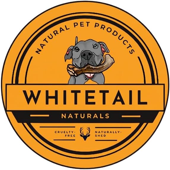 WhiteTail Naturals Whole Elk Antlers for Dogs (1 lb Bulk Pack) Long Lasting Dog Chews - Grade A, Naturally Shed & Wild Sourced (Aprox. 4 to 5 Count)