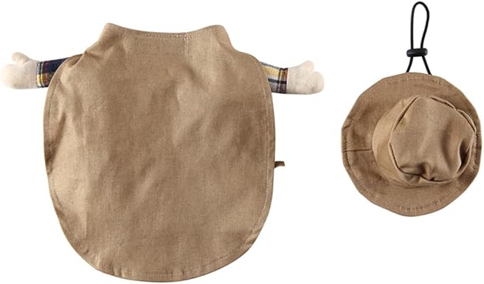 Puppy Western Cowboy Dog Costume, Pet Cosplay Clothes Halloween Christmas Funny Party Costume for Cats and Small Dogs