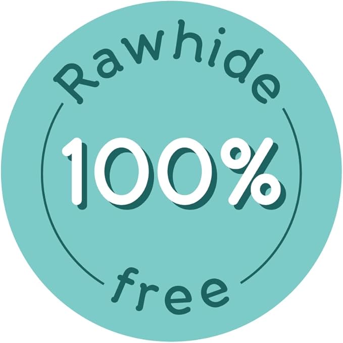 Rawhide Free Dog Chews | Ribbed Bones | for Small - Medium Dogs | Pumpkin, Psyllium Husk and Chicory Root for Easy Digestion and Overall Gut Health (12 Bones, Peanut Butter)