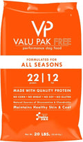 Valu-Pak Free 22-12 All Seasons Dog Food, Gluten Free, Wheat Free, Corn Free, Soy Free, Skin & Coat Health (20 lbs)