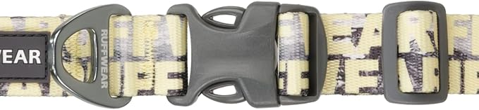 Ruffwear, Front Range Dog Collar, Adjustable Tubelok Webbing, Lightweight, Side Release Buckle, Aluminum V-Ring, Durable for Everyday Use, Mountains Logo, 20"-26"