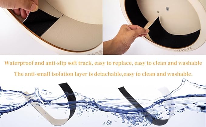 12inch Wall-Mount Silent Hamster Wheel, Wooden Small Animal Exercise Wheel with Removable & Washable Track for Gerbil, Mouse, Syrian Hamster（12in）