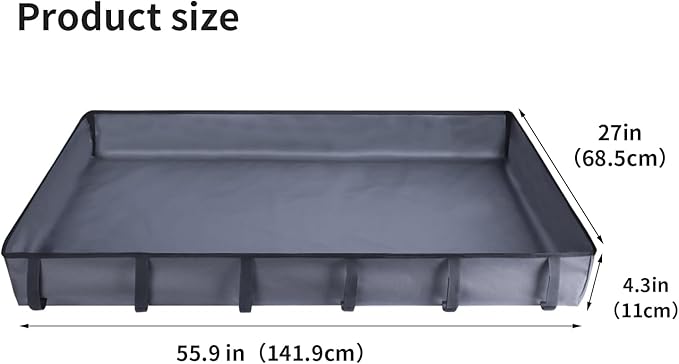 Guinea Pig Cage Liner Pet Bedding Base Waterproof Oxford Guinea Pig Cage Bottom Suitable for C & C Cage Panel (No Cage)(27x56 Inch)