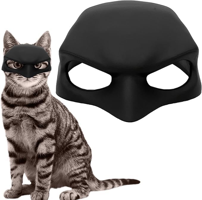 Cat Mask Cosplay,Cat Bat Mask Halloween Costumes Accessories for Cats, Bat Cats Batcat Cosplay Apparel Funny Costumes Accessories for Kitten Cosplay Hat Masks
