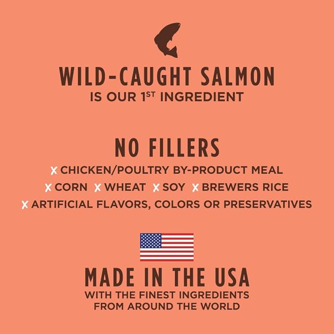 Instinct Be Natural, Natural Dry Dog Food, Raw Coated Kibble - Real Salmon & Brown Rice, 24 lb. Bag