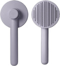 Pet Grooming Comb Steel pin Comb Golden Retriever Teddy pet Supplies pin Comb Dog cat Hair Brush(Candy Comb-Gray)