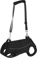 Dog Lift Harness for Small Dogs Full Body Support Sling for Back Legs, Pet Rehabilitation Lifts Vest Adjustable Straps for Small Dogs Hind Leg Dog Carrier for Senior Dogs Joint Injuries,Walk Black S