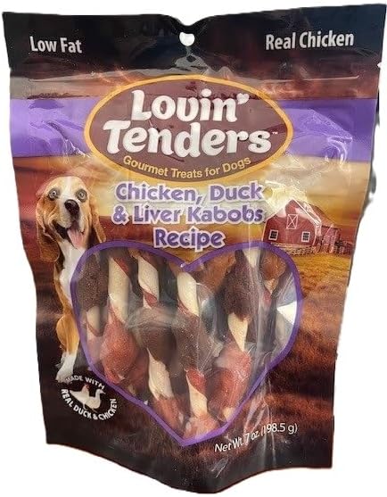 Lovin' Tenders Chicken, Duck, & Liver Kabobs, 7 oz