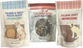 Trader Js Salmon Dog Treats (10 oz, Variety - Salmon Jerky, Salmon and Sweet Potato & Just Salmon Skins)