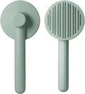 Pet Grooming Comb Steel pin Comb Golden Retriever Teddy pet Supplies pin Comb Dog cat Hair Brush(Candy Comb-Green)
