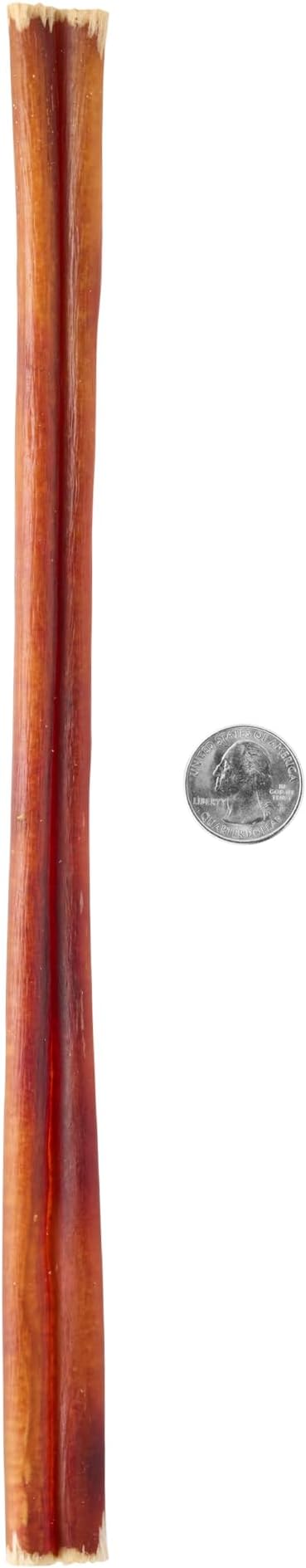 Amazon Brand - Wonder Bound Bully Sticks Dog Treats, All-Natural, Highly Digestible, Long Lasting Dog Beef Treats, 12 inch, (12 Count)