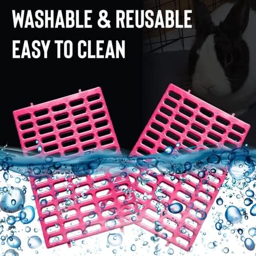 Saguaro Acres Rabbit Cage Resting Mat - Pack of 6 (Pink)
