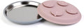 Cat Food Bowls 2 Pack, Wide and Shallow Stainless Steel Cat Bowls with Non-Slip Bottom, Metal Whisker Friendly Pet Dishes for Dry, Wet and Can Food