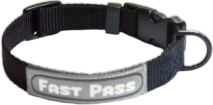 Metal Free Airport Travel Collar Leash Set Designed for Small Pets who fit Under seat of Airplane Metal Free to Speed up The Airport TSA Inspection Process (Small 7-10 inch)