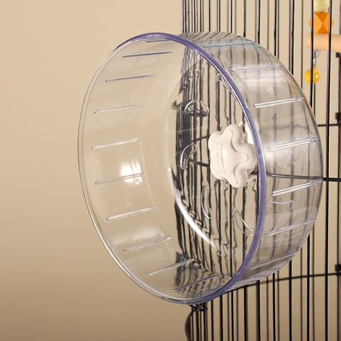 GOLDEAL 6.7Inchs Silent Hamster Wheel, Hamster Toys for Hamster Cage, Super Mute Spinner Exercise Running Wheel for Small Hamsters, Gerbils, or Mice (6.7Inchs)