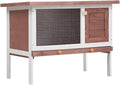 vidaXL Outdoor Rabbit Hutch - Spacious Exterior Bunny Cage, Durable Wood Construction, Weatherproof Design, Pull-Out Tray for Easy Cleaning, with Iron Wire Mesh for Ventilation